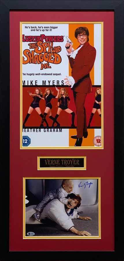 Verne Troyer Signed 8x10 Fighting with Austin Powers with 11x17 Movie Poster - Professionally Framed