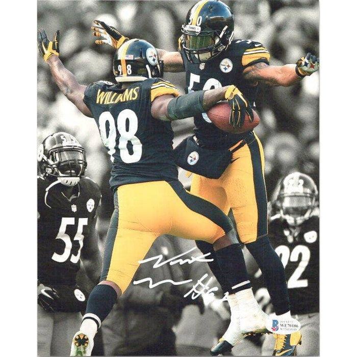Vince Williams Autographed Celebrating with Ryan Shazier Spotlight 8X10 Photo