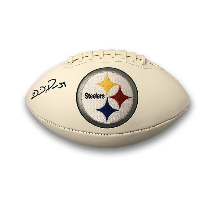 Willie Parker Signed Pittsburgh Steelers White Logo Football