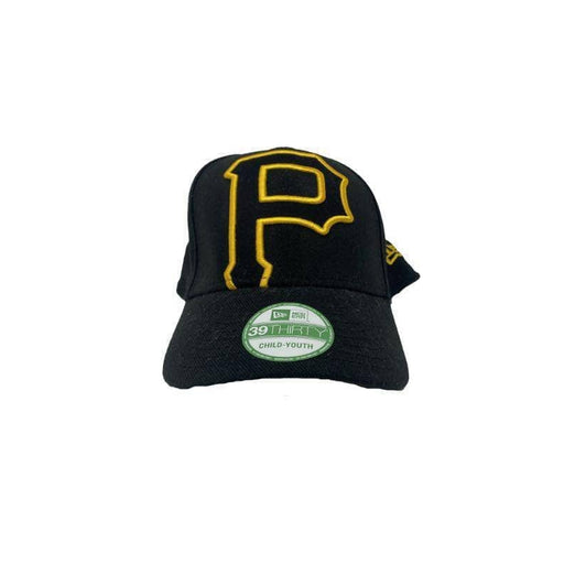 Youth Pittsburgh Pirates Fitted Black & Gold Logo Hat 39THIRTY