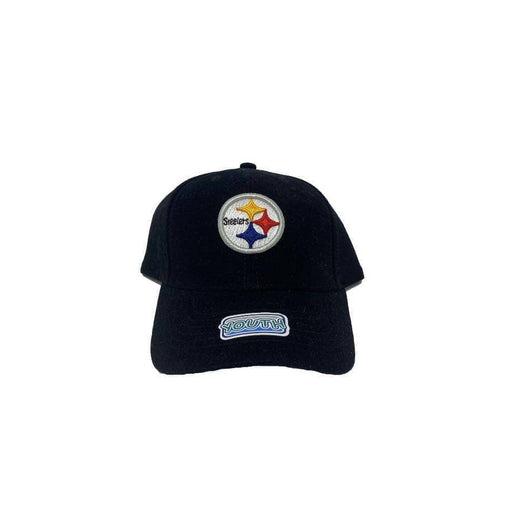 Youth Pittsburgh Steelers Adjustable Logo Black Reebok Hat 4-7 Years Old