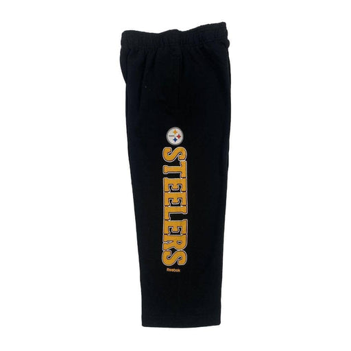 Youth Pittsburgh Steelers Logo Black Sweatpants Small-4